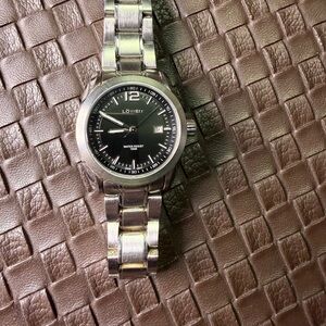 Lowen Fusion Swiss Quartz Men’s Watch Solver Watch and Band with Black Dial